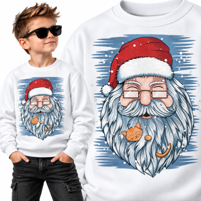 BLUZA ŚWIĄTECZNA CAT SANTA